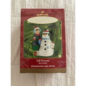 Hallmark Maxine Christmas Ornament Self Portrait Vintage Snowman Floyd